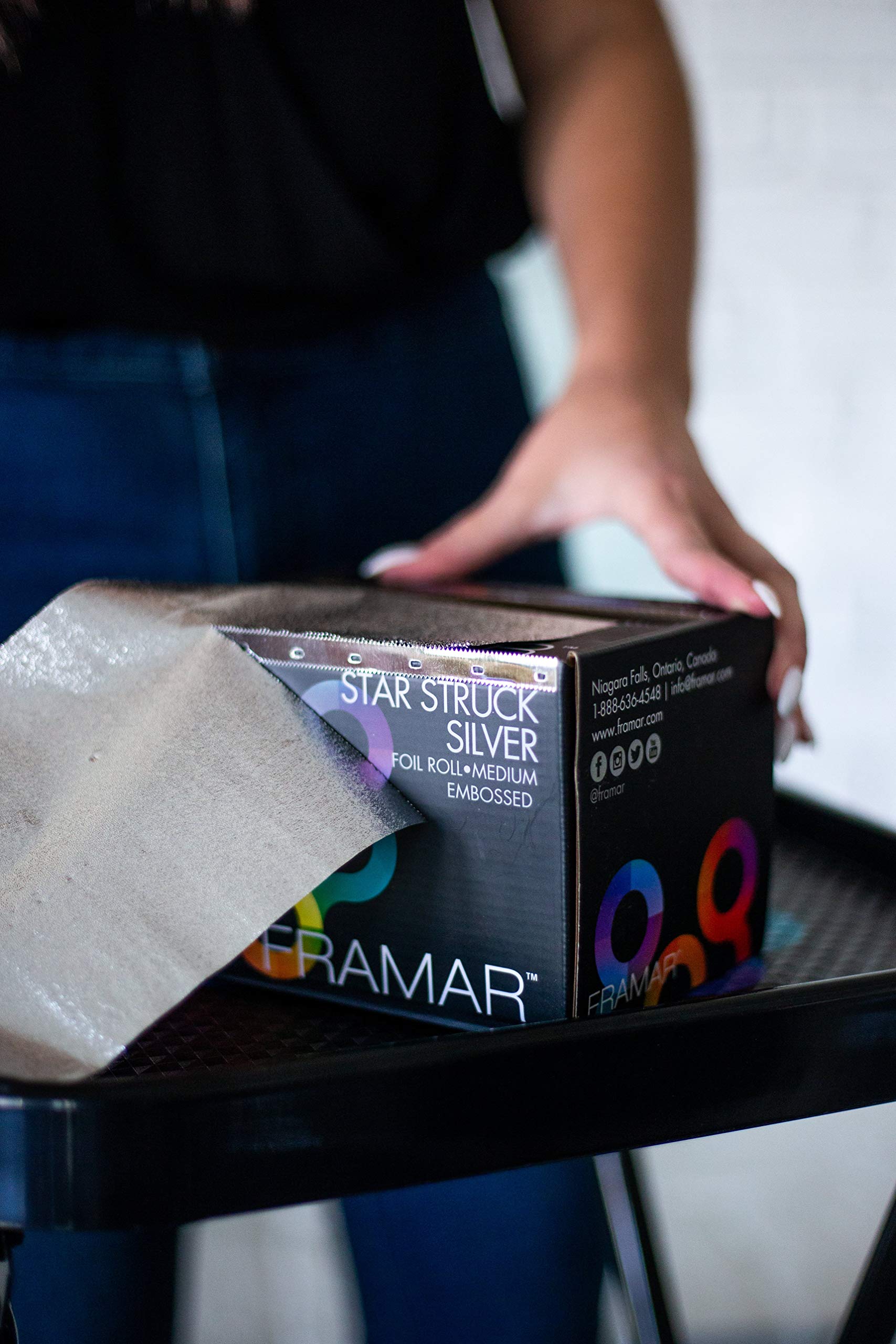 FRAMAR dispenser box with cutter for precise, fast foil lengths