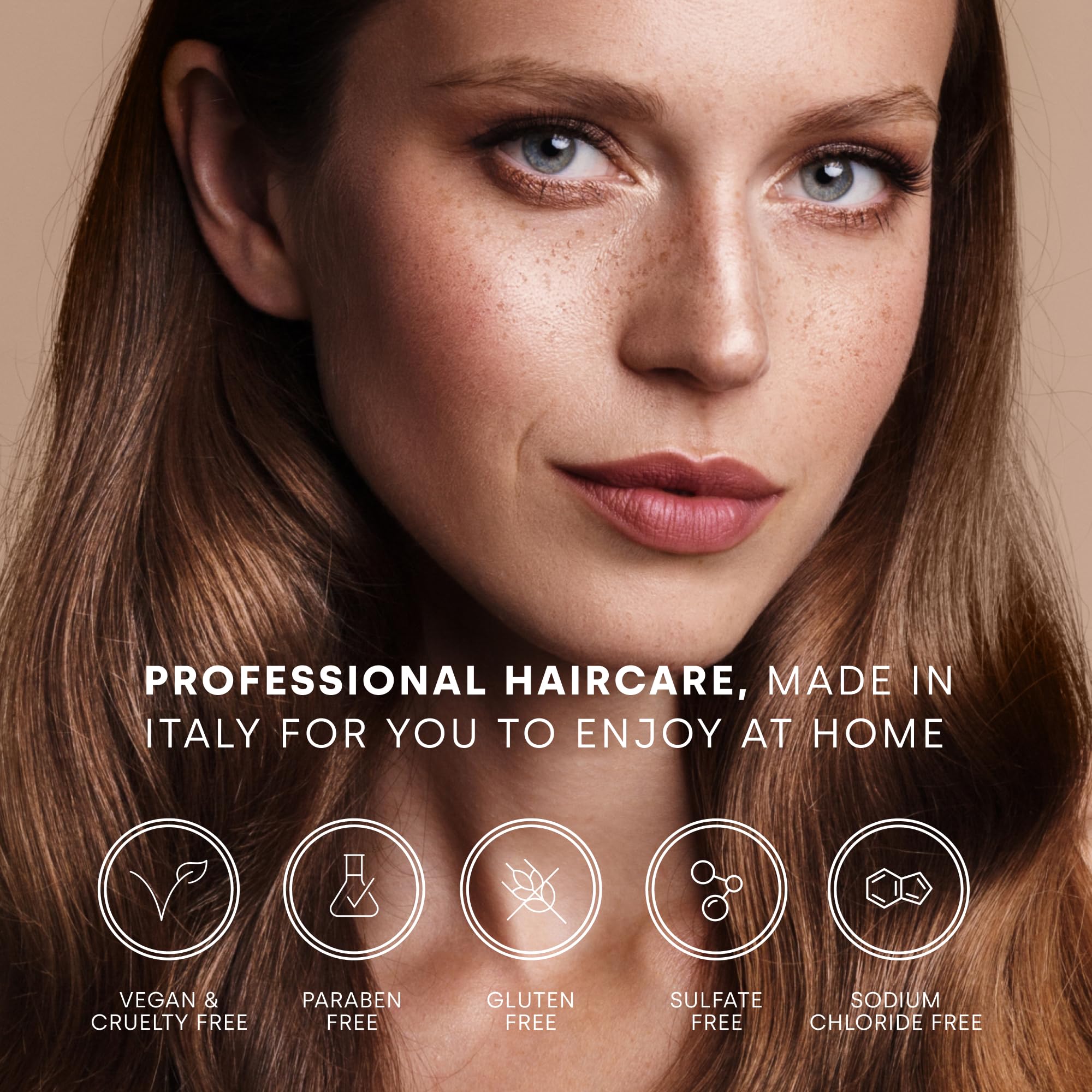 Label close-up of Framesi Dynamic Blonde listing vegan and sulfate-free benefits