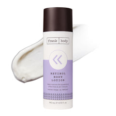 frank body front packaging showing bottle and 140ml size benefits visible