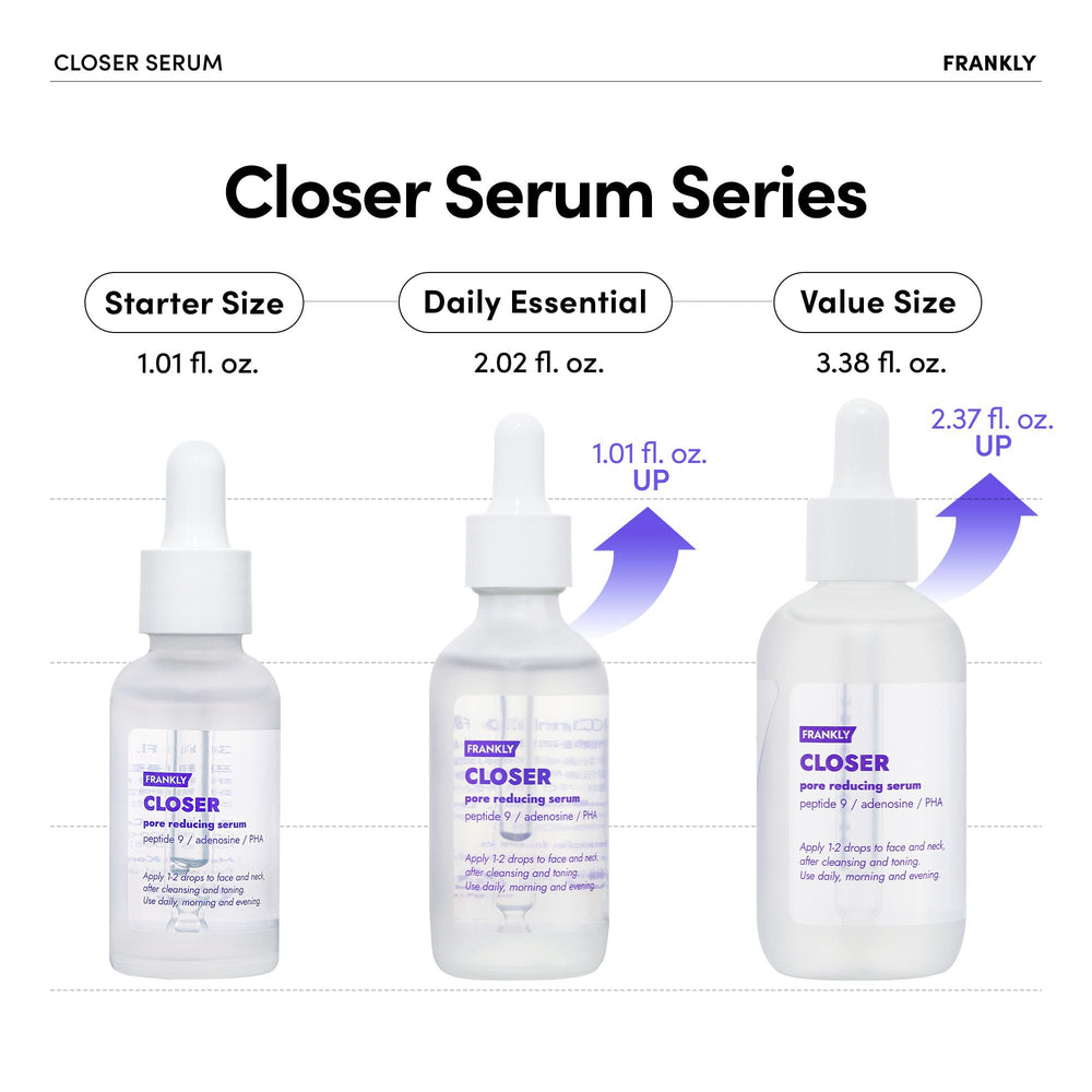 FRANKLY ingredient list close-up highlighting peptides, adenosine, vegan collagen
