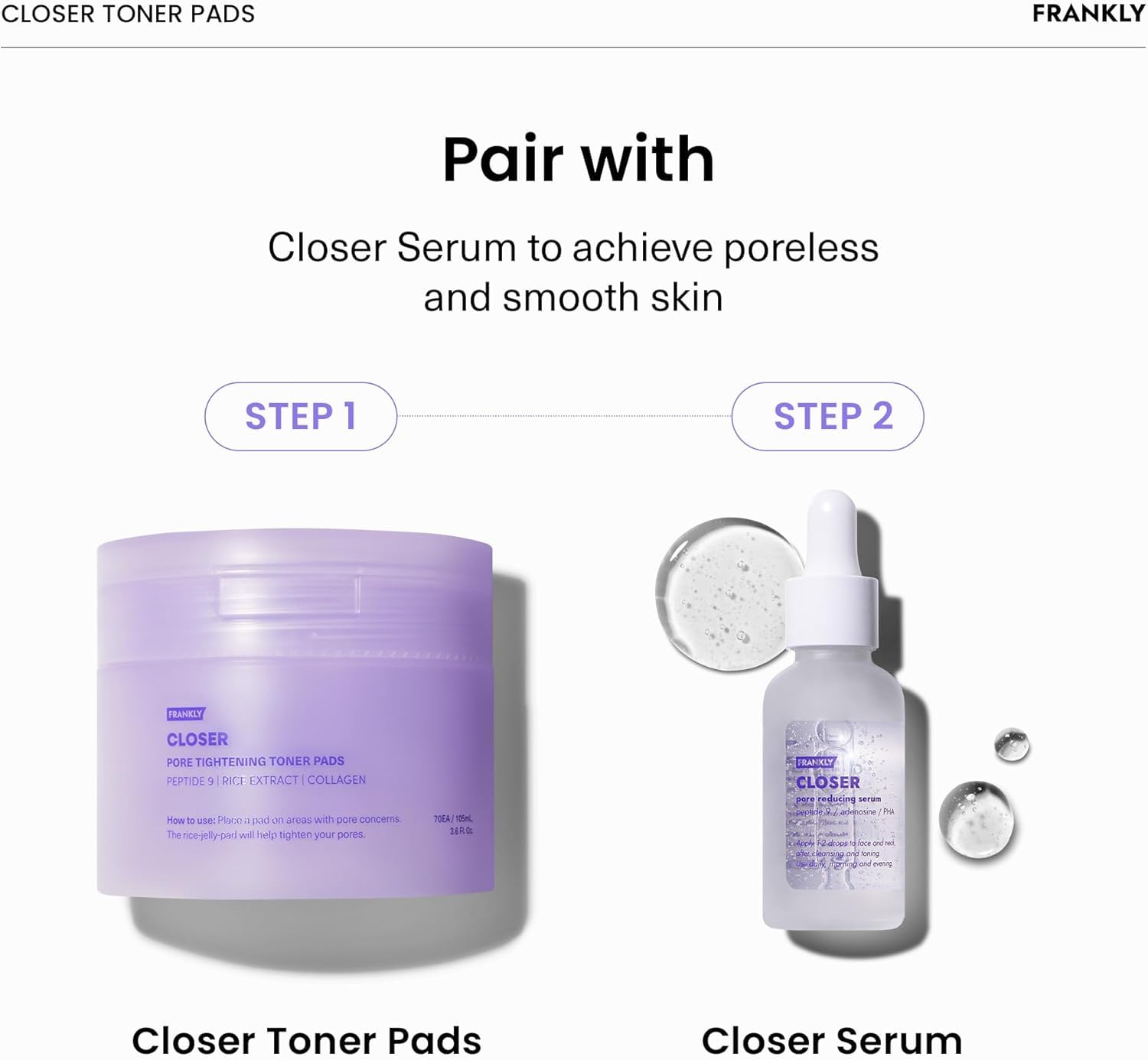 FRANKLY open tub with stacked pads showing quantity and travel-ready storage benefit