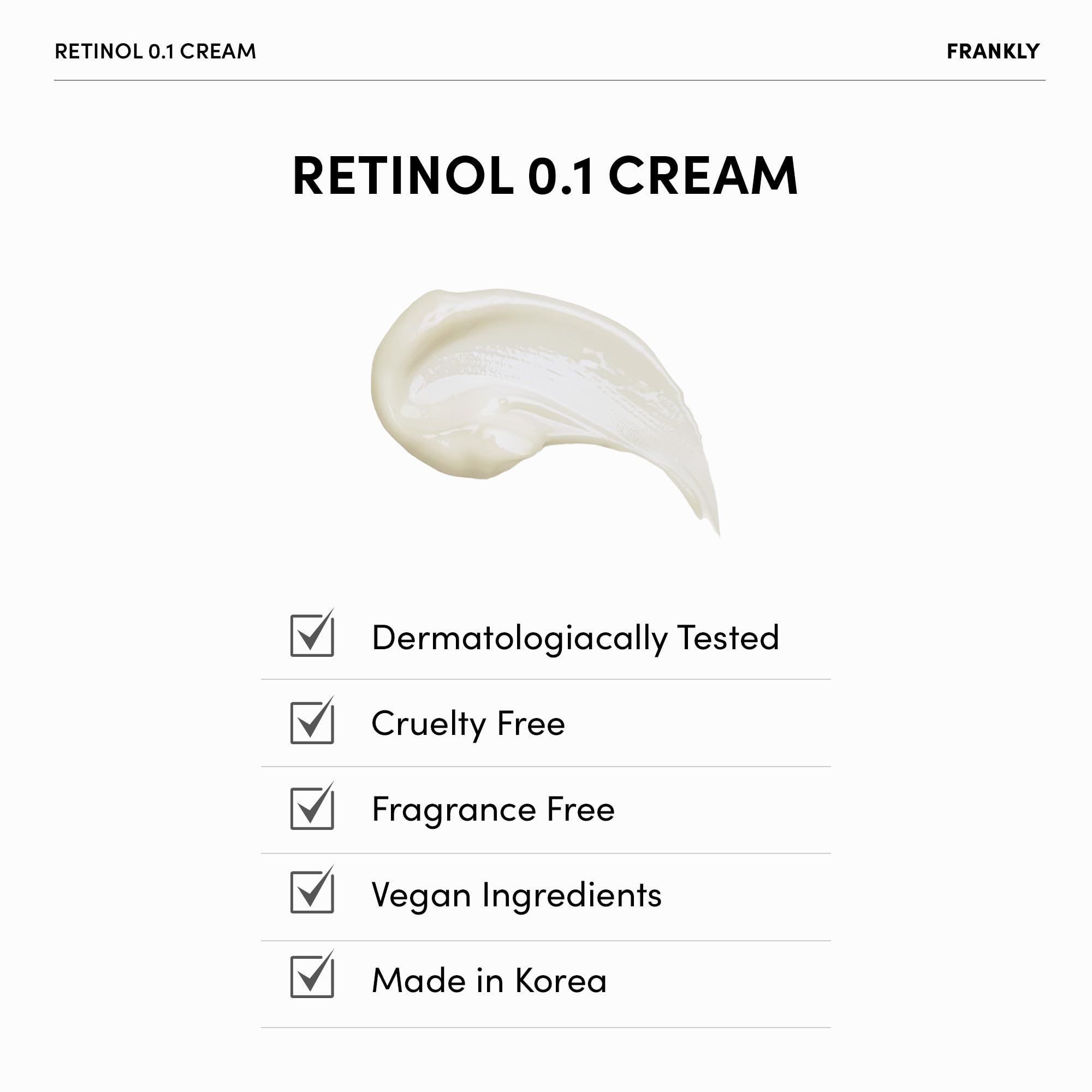 FRANKLY unscented label closeup emphasizing fragrance-free gentle formulation