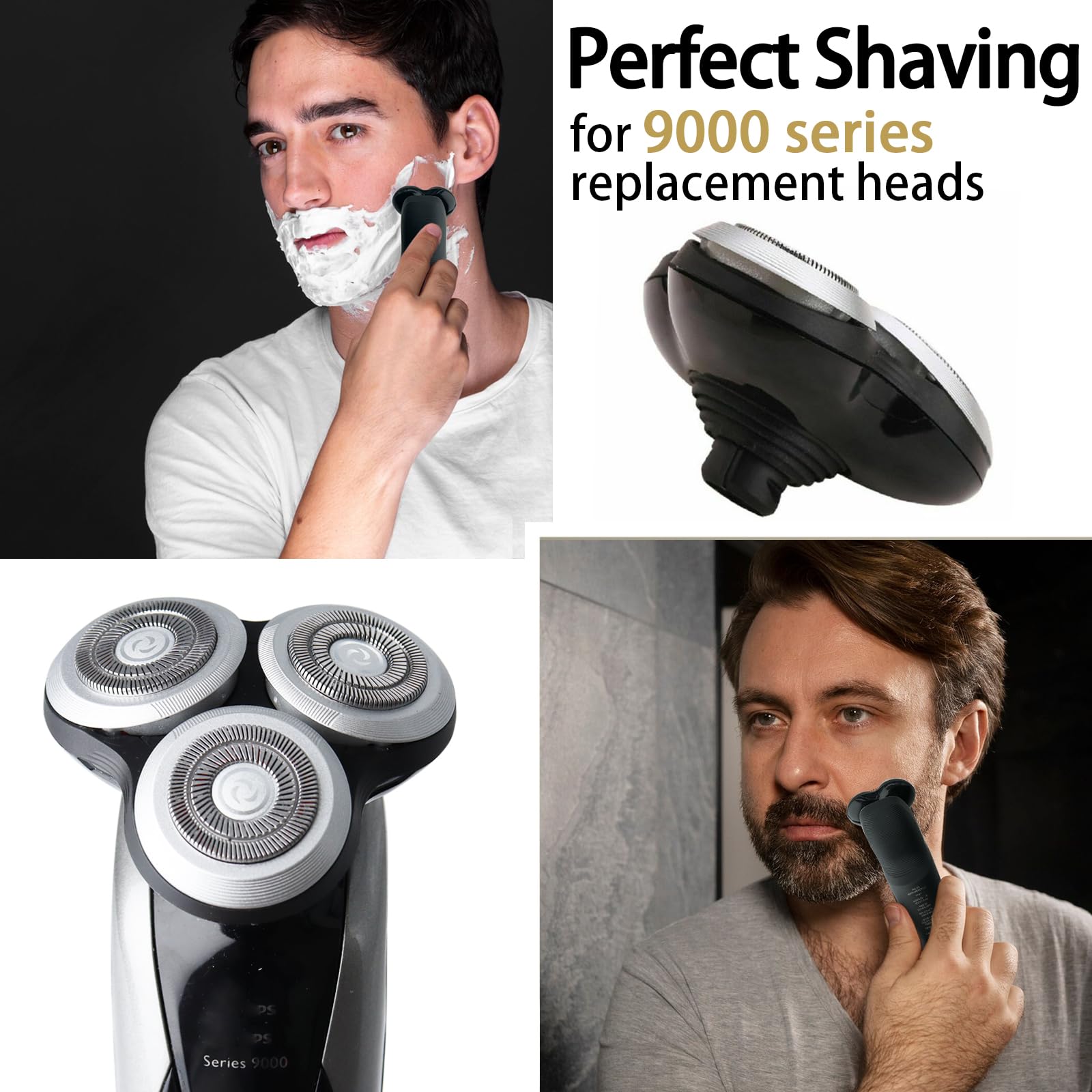 FRASAM SH90 close-up of double-layer blades for smoother shaves
