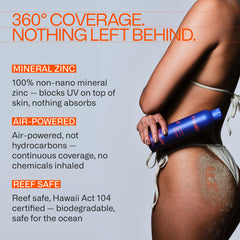 Freaks of Nature label detail highlighting non-nano zinc and eco certifications