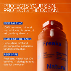 Freaks of Nature applied to hand illustrating lightweight finish and glow
