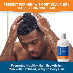 Frederick Benjamin conditioner texture being poured for moisturizing action