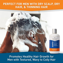 Frederick Benjamin pump dispensing shampoo texture for easy application