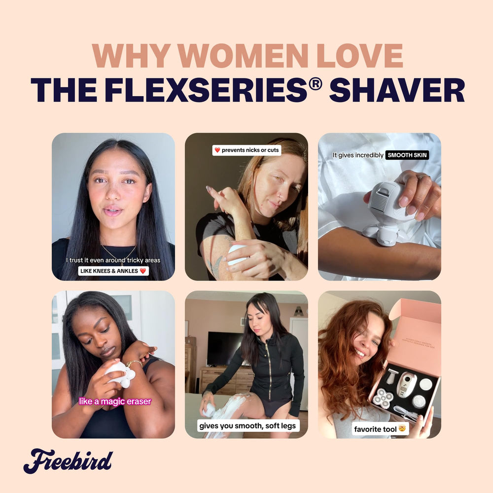 Freebird charging cable connected to shaver showing USB fast-charge convenience on the go