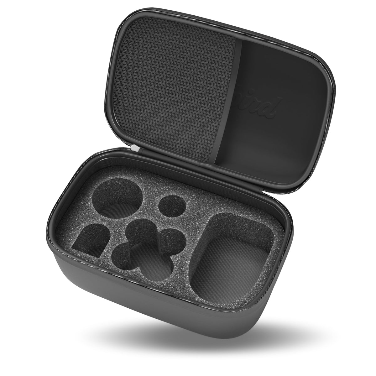 Freebird travel case exterior showing durable shell and protection benefit