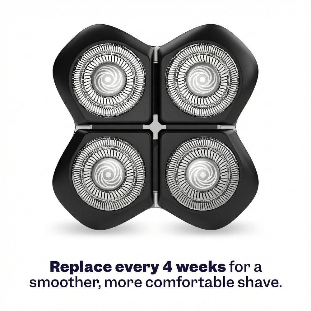 Freebird blades on bathroom counter in shaving setup conveying reliable daily grooming