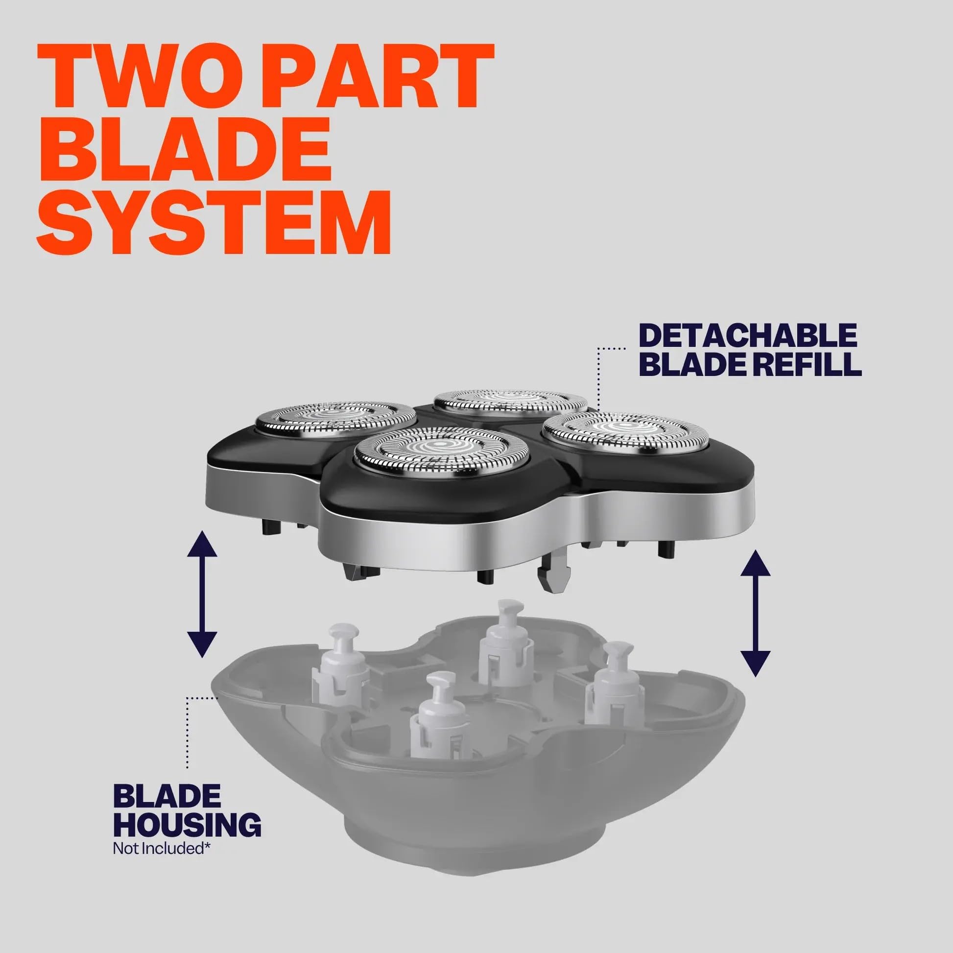 Freebird blades beside a coin showing compact size and easy storage convenience