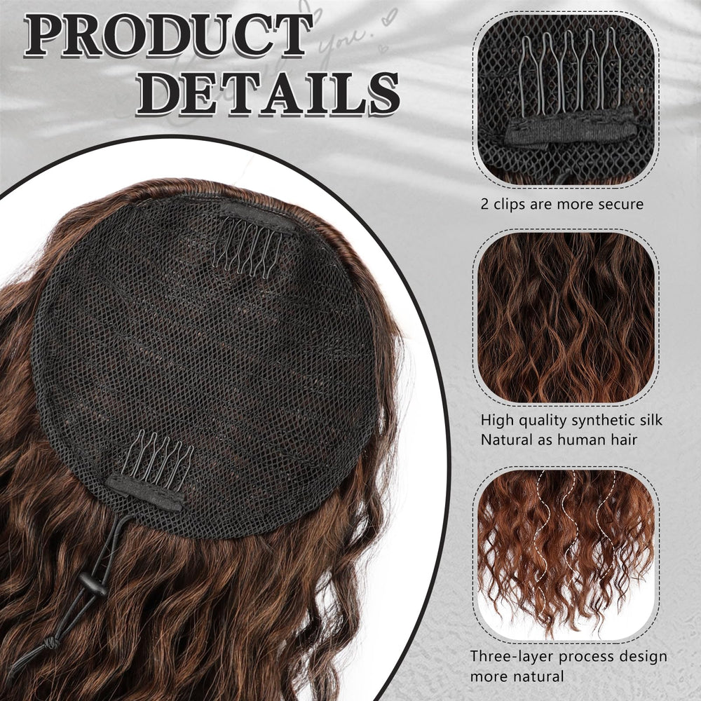 FREEMEIGE curly texture close-up showing soft synthetic fibers and natural appearance