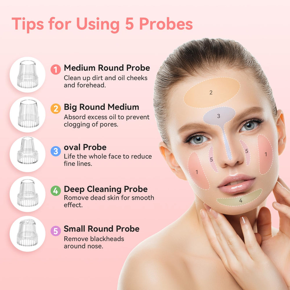 FREESHOW device in use on nose demonstrating targeted blackhead extraction