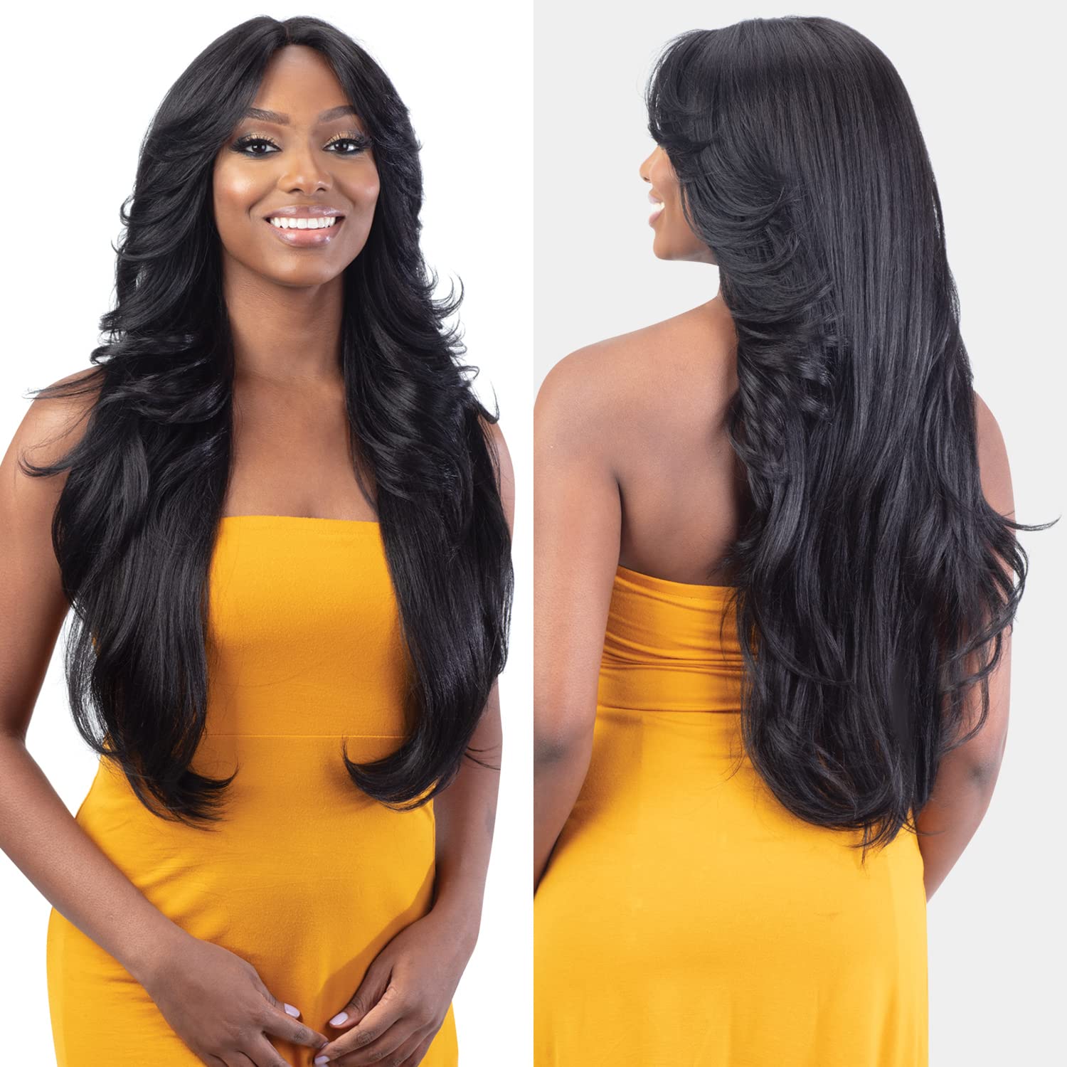 Freetress Shake-n-Go close-up of HD lace hairline for seamless blending