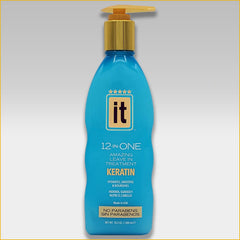 Freeze It front packaging of IT 12-in-One leave-in treatment showing bottle and label for easy identification and shelf appeal