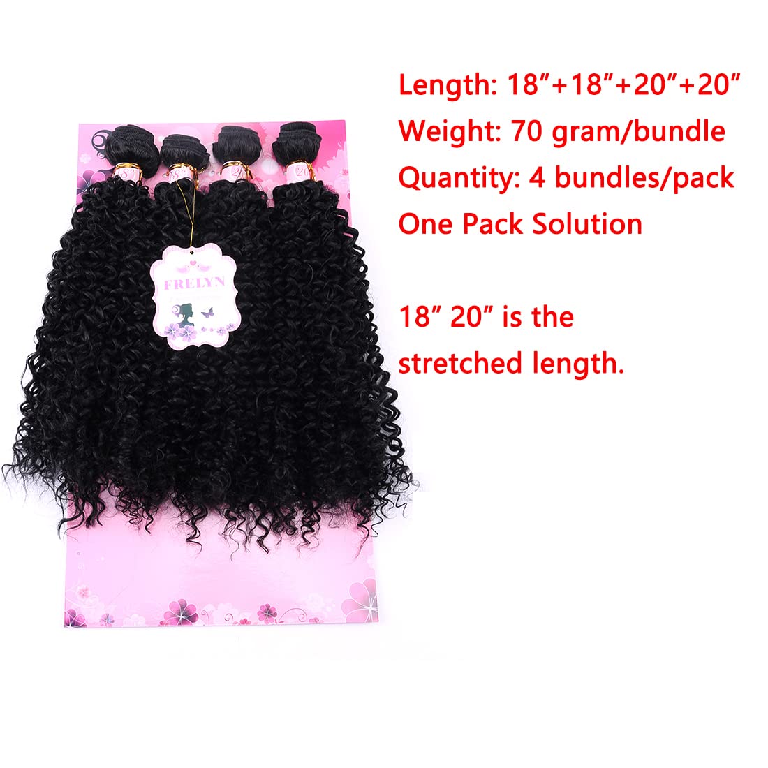FRELYN close-up of kinky curly texture showing soft natural-looking coils and volume