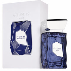 French Avenue Atlantis Extrait front bottle showing elegant design and concentrated perfume