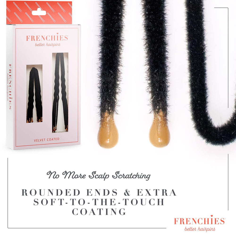 Frenchies rounded coated tips close-up reducing scalp pokes