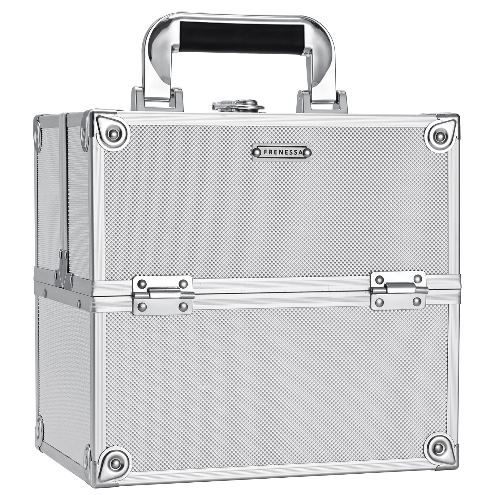 FRENESSA front view bright silver showing sleek organizer and portability benefits