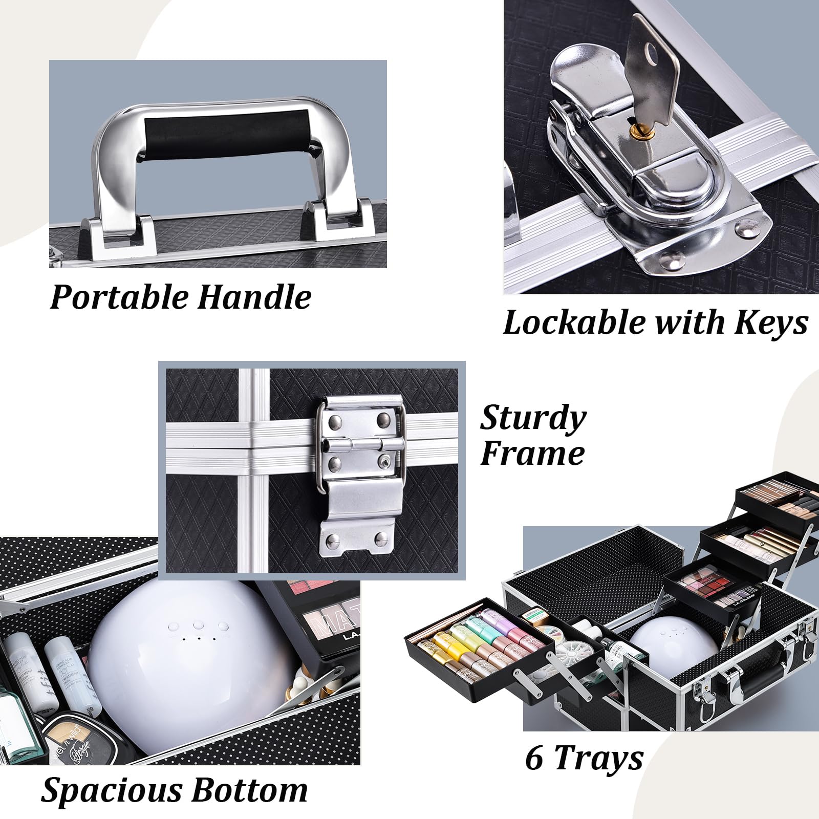 FRENESSA handle and lock with key demonstrating secure travel benefit