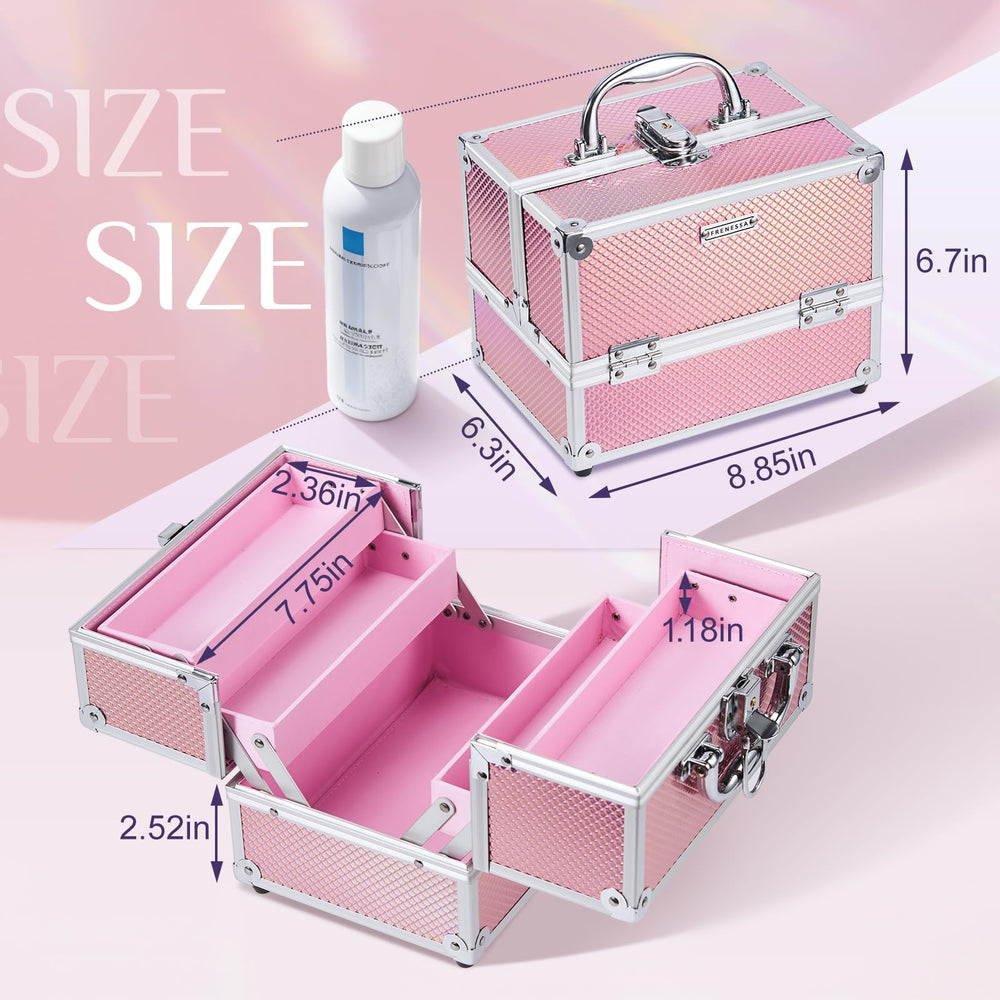 FRENESSA bottom compartment filled with palettes showing roomy travel storage