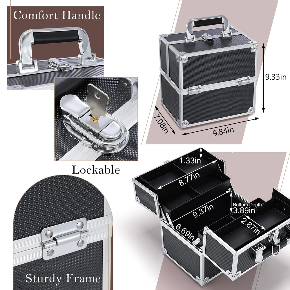 FRENESSA lock and non-slip handle close-up for secure transport and privacy