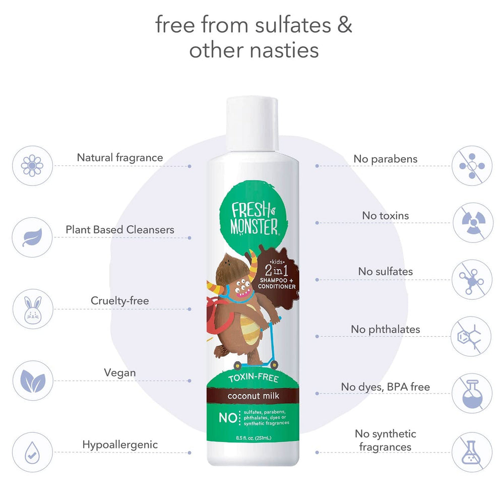 Fresh Monster ingredient label close-up, transparent plant-based components for safety