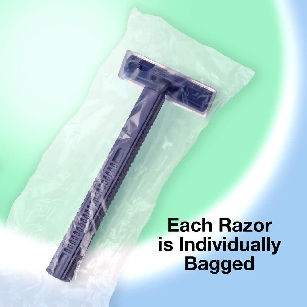 Freshscent razor beside hand for size comparison and easy handling