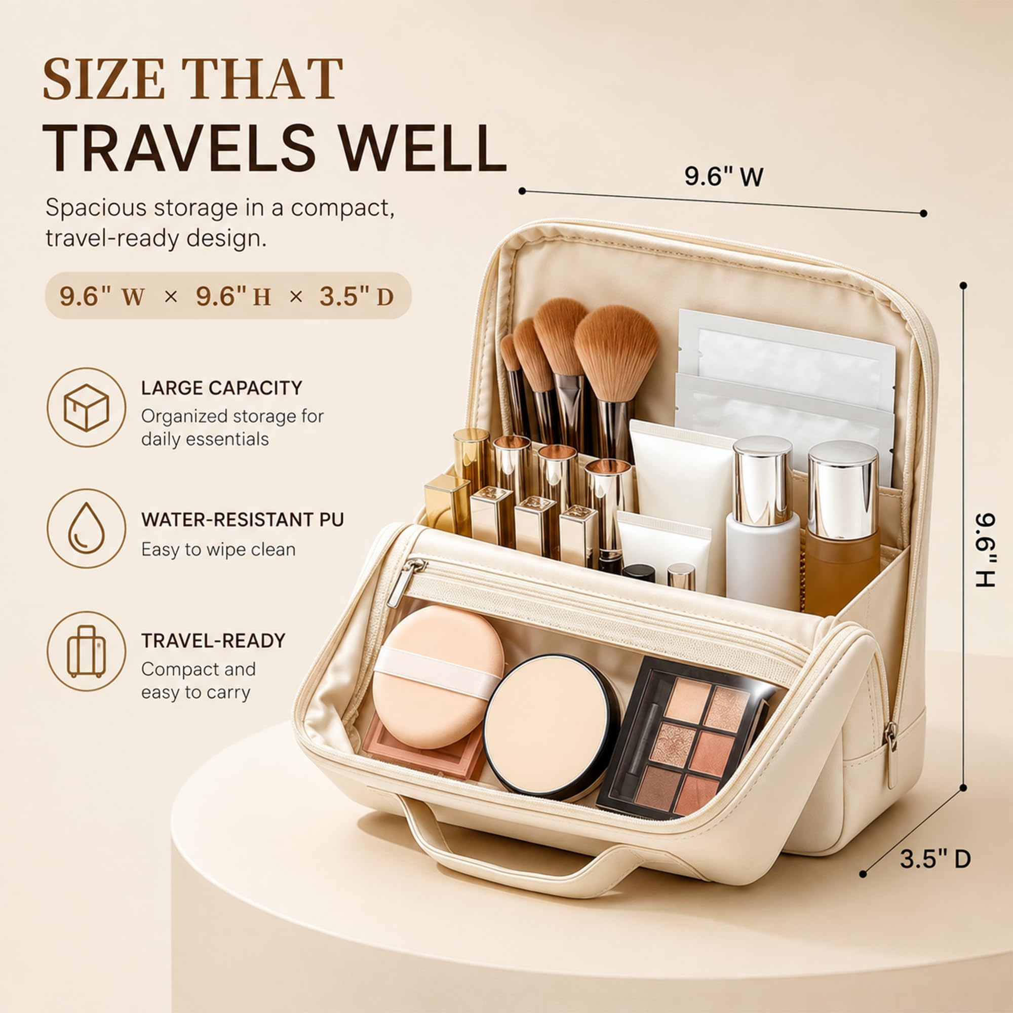 Frilgvenient removable divider arranged to separate brushes and palettes