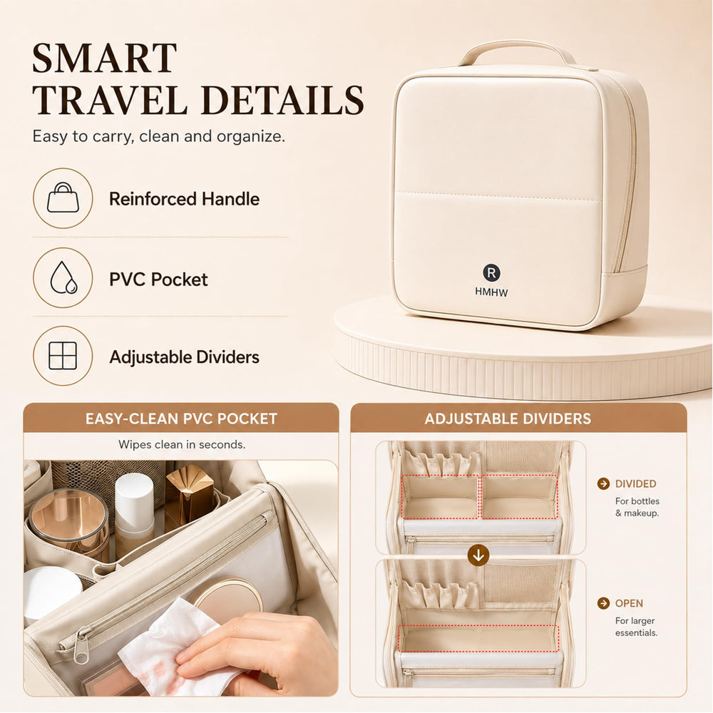 Frilgvenient clear zip pocket detail protecting small items visibly