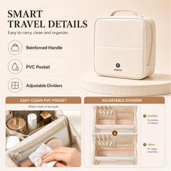 Frilgvenient clear zip pocket detail protecting small items visibly