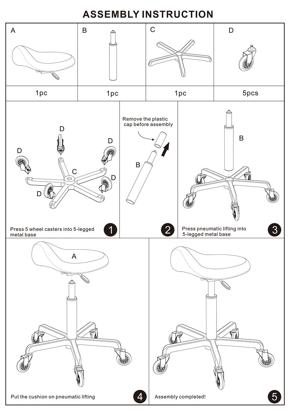 FRNIAMC saddle stool in salon scene improving access and movement