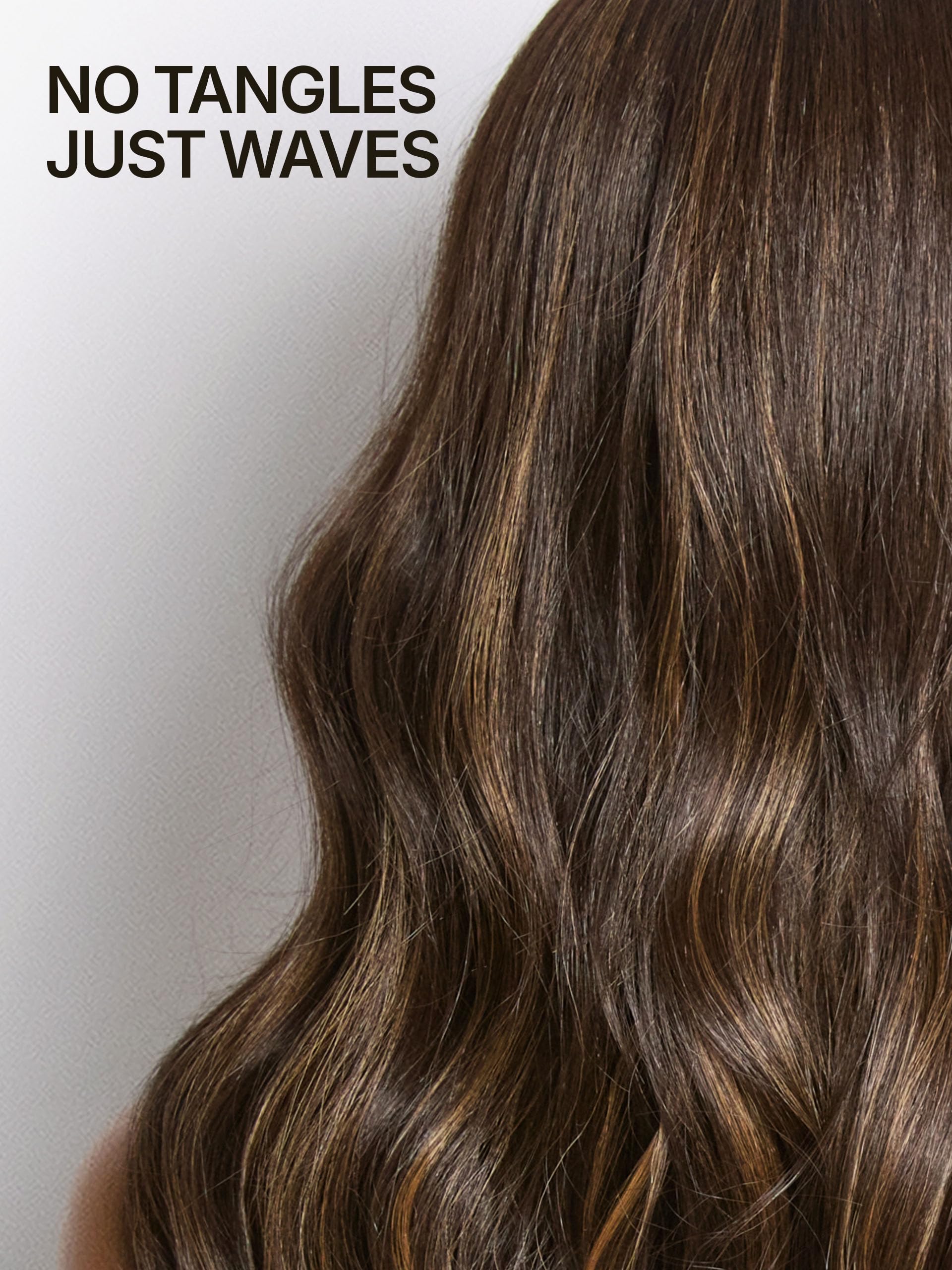 Frodio detailed shot of loose body wave texture showing soft movement benefit