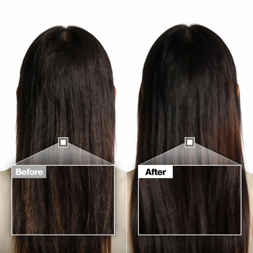 FROMLABS applying mixed treatment to a single hair strand for targeted repair