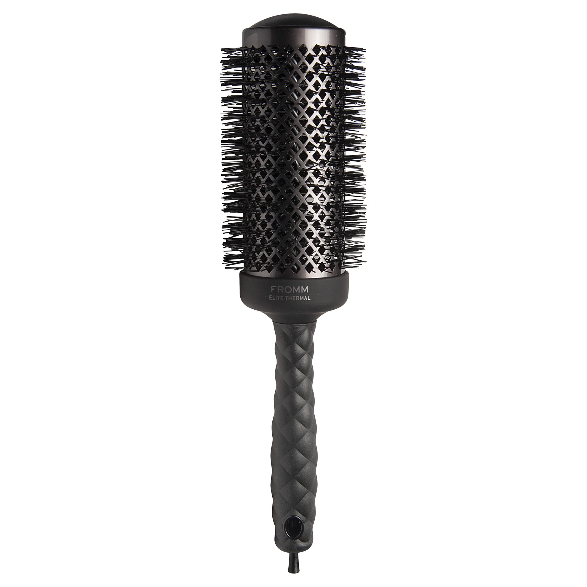 Fromm Elite brush front view showing sleek design and salon finish benefit