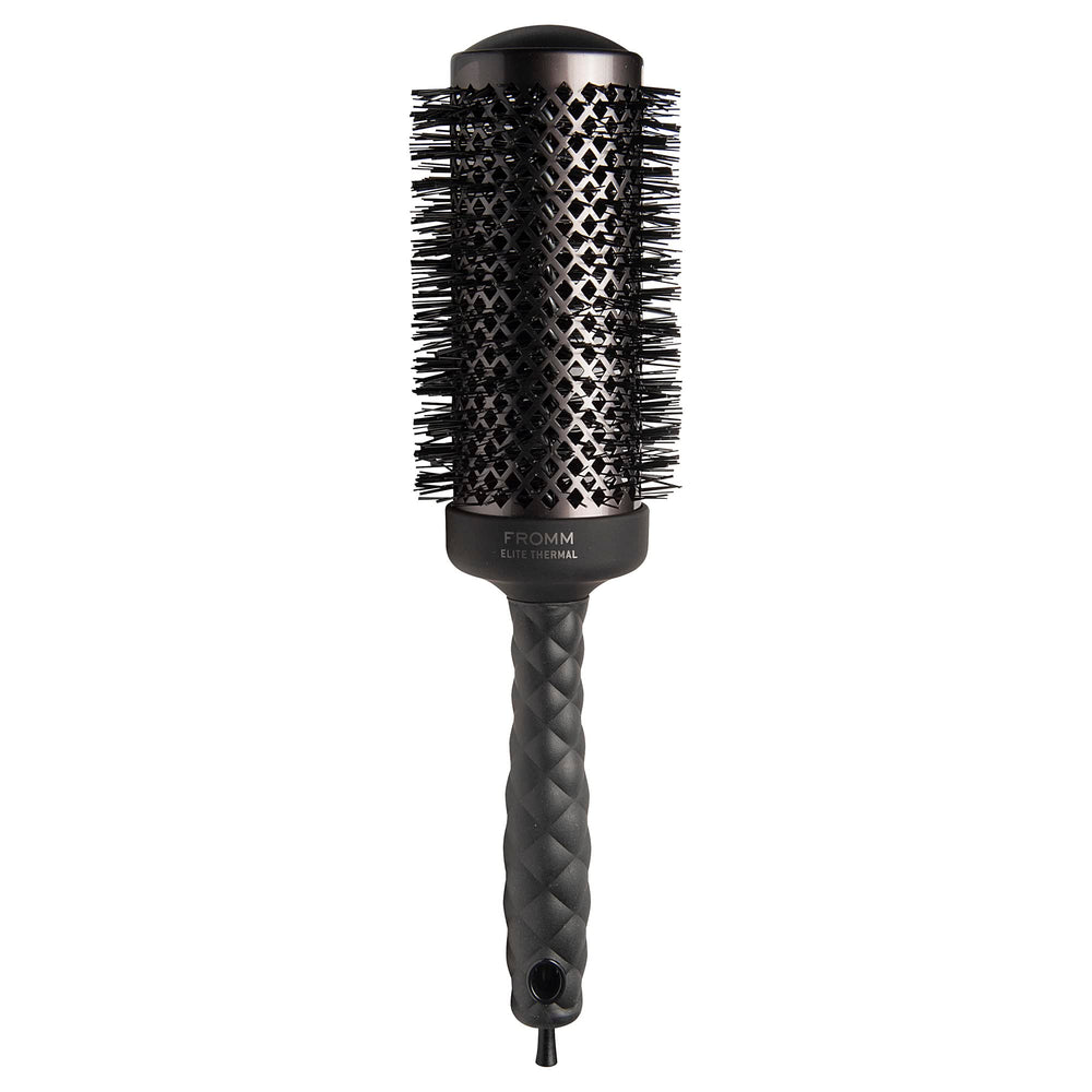 Fromm Elite brush front view showing sleek design and salon finish benefit