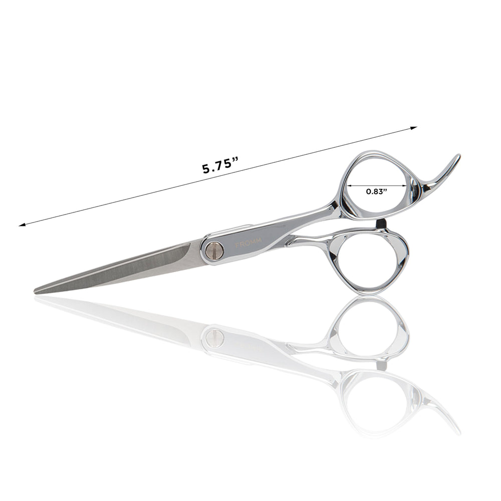 Fromm Explore next to ruler showing 5.75-inch scale for size and balance reference