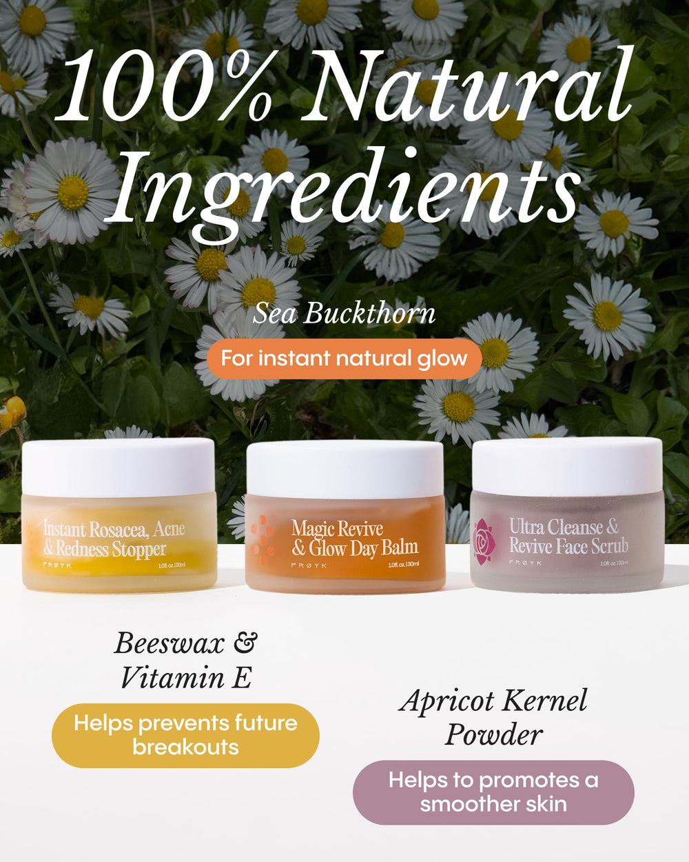 FRØYA blemish stopper being dabbed on skin demonstrating targeted redness calming