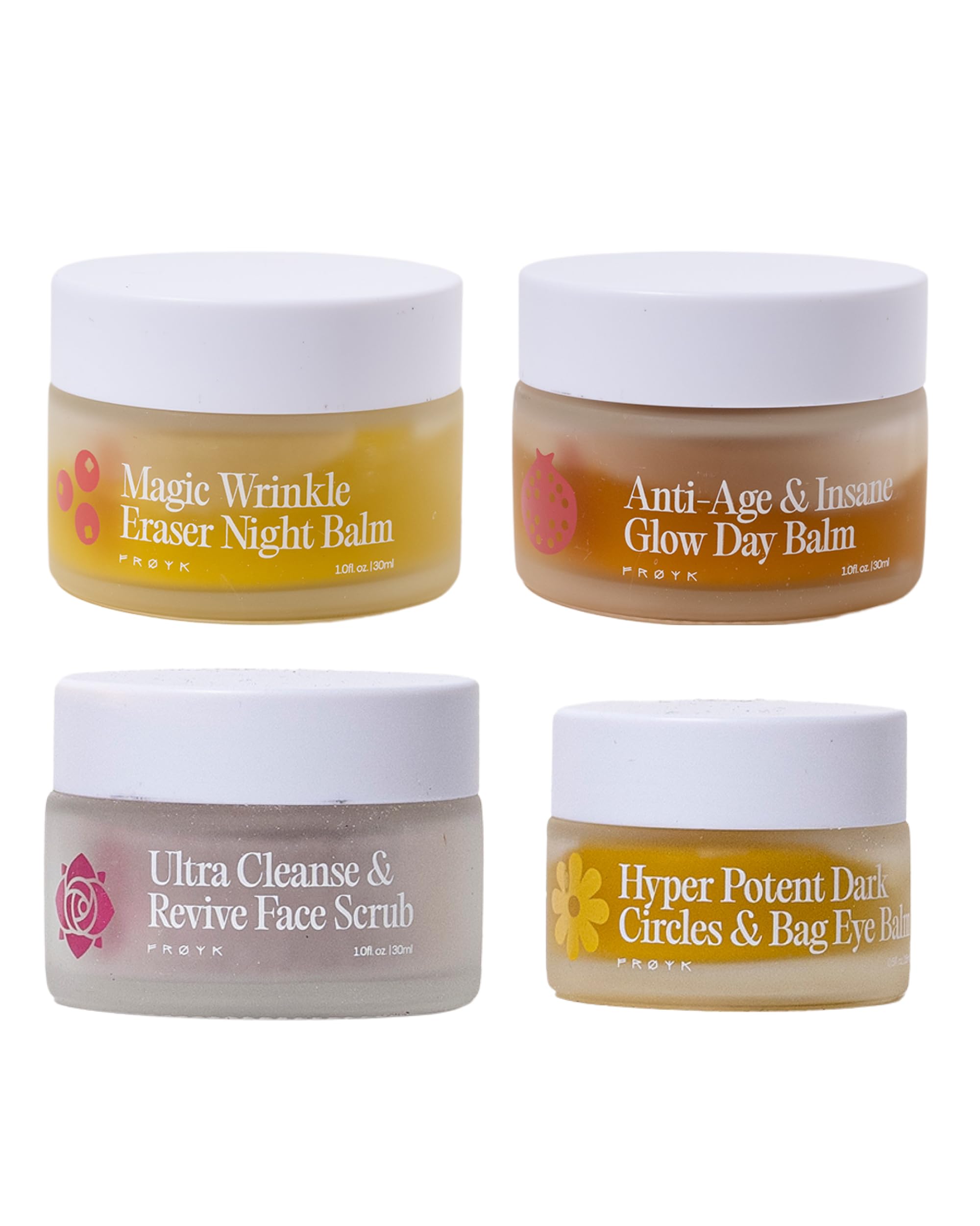 FRØYA front packaging showing full 4-step set and clear product labeling for routine
