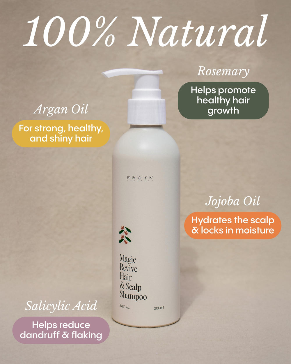 FRØYA oil texture close-up showing nourishing oils for softer hair