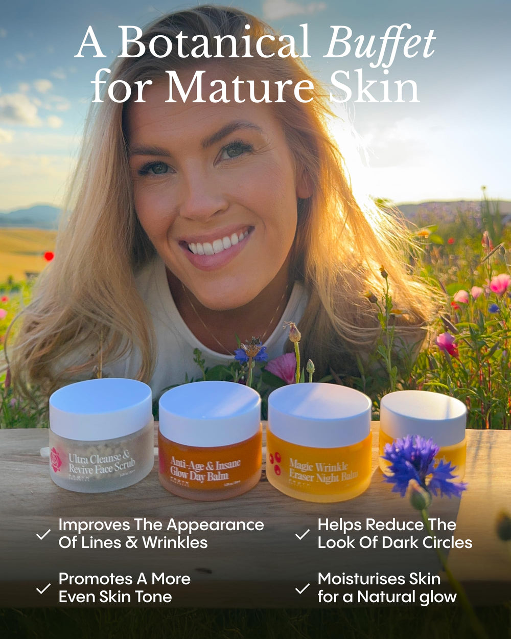FRØYA close-up of facial scrub texture highlighting gentle exfoliant and smoother skin