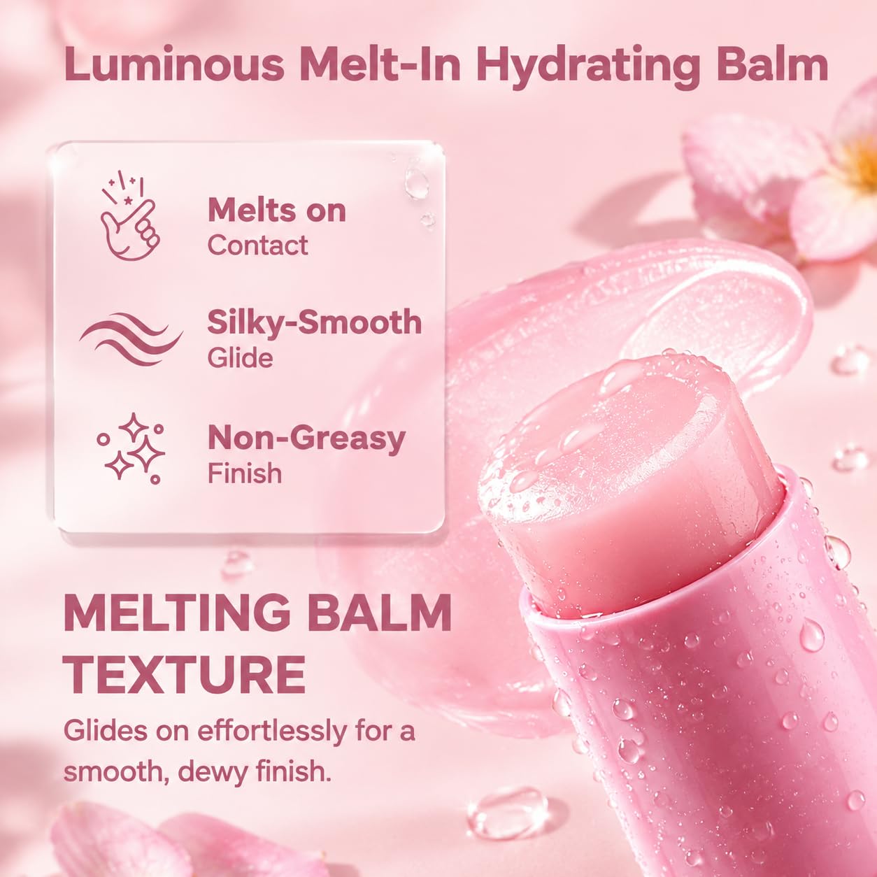 FSLRU applying balm to lip line to soften and plump lips