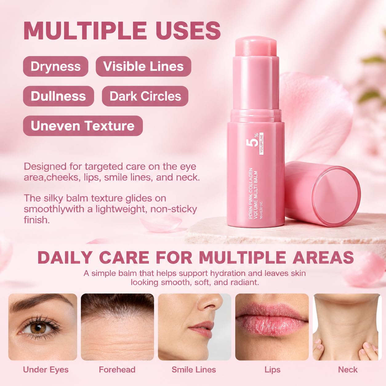 FSLRU balm stick open showing balm tip for easy glide