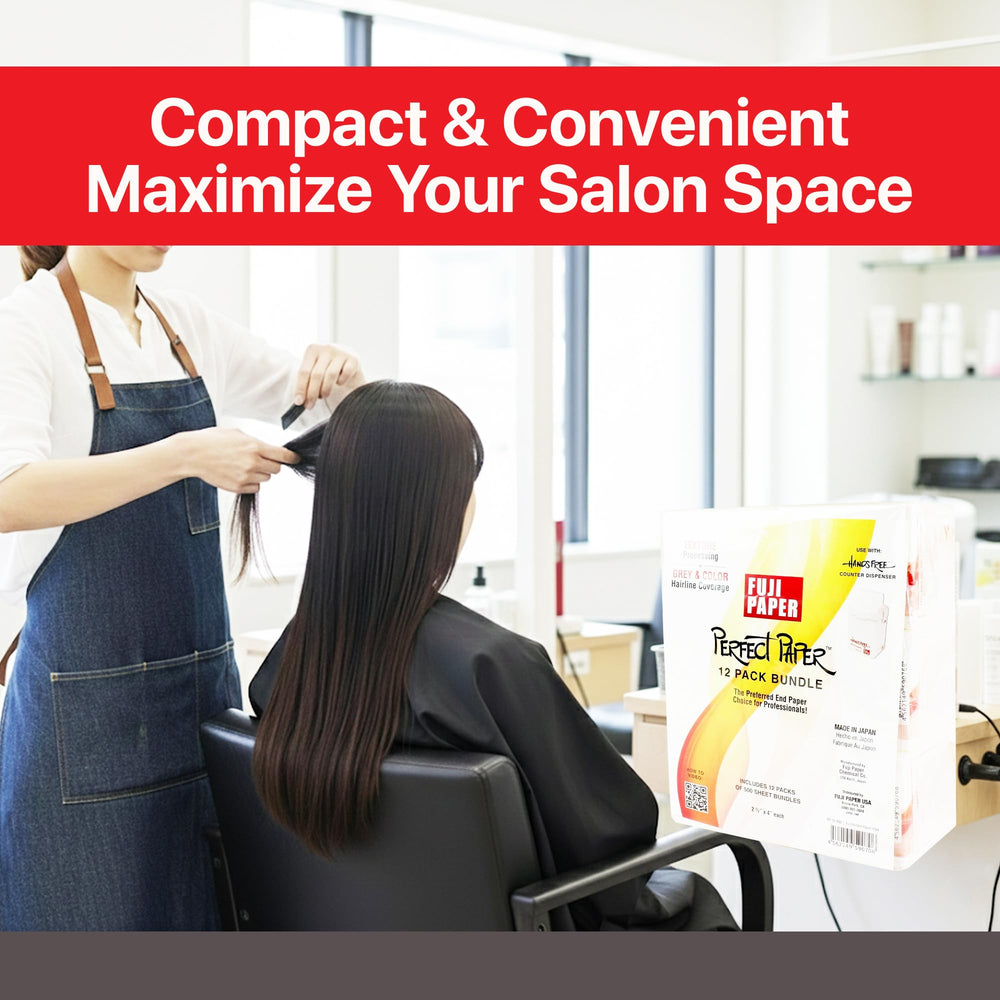 FUJI stylist working on client showcasing time-saving use