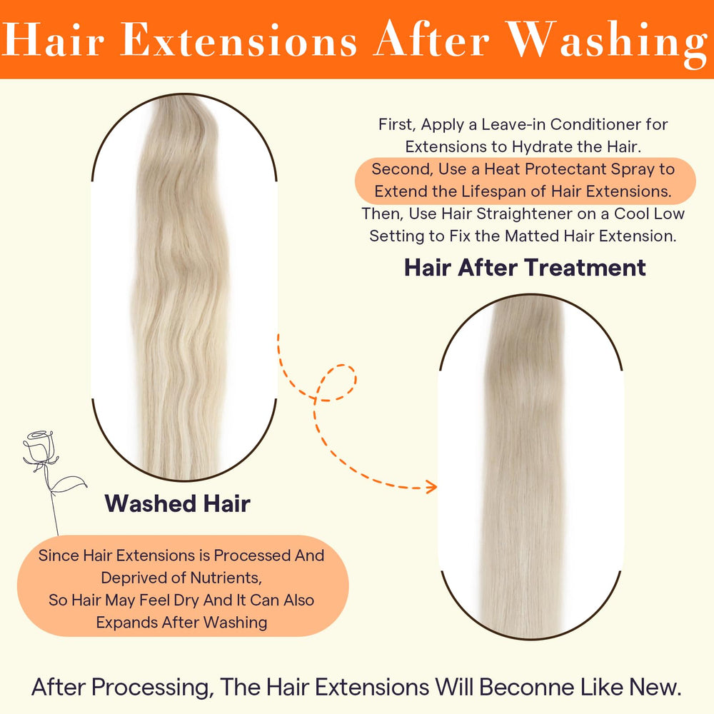 Full Shine hair tied loose at night showing recommended sleep care for longevity
