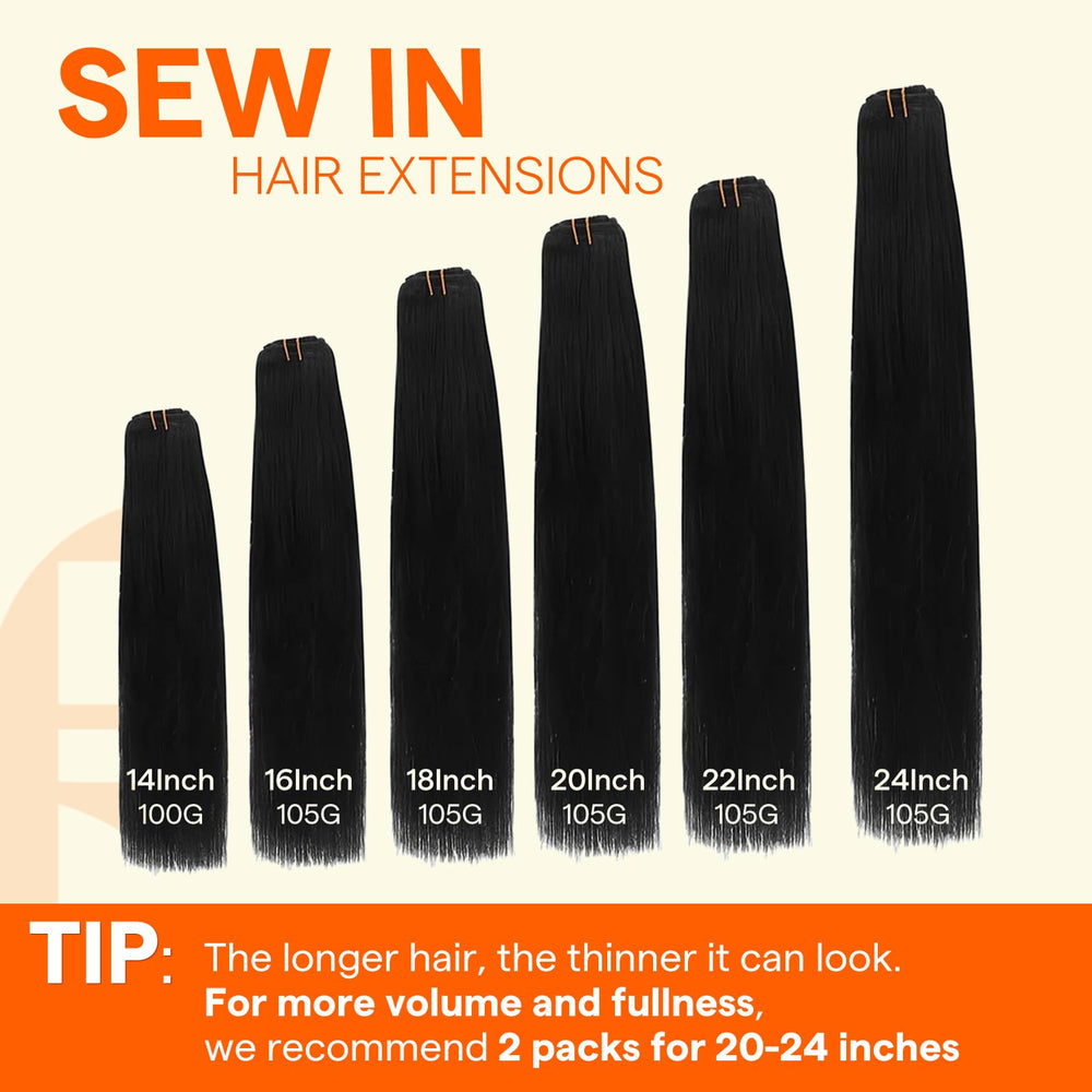 Full Shine styled with flat iron showing heat-styling versatility and smooth finish