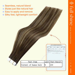 Full Shine texture shot of 12-inch ends for natural movement