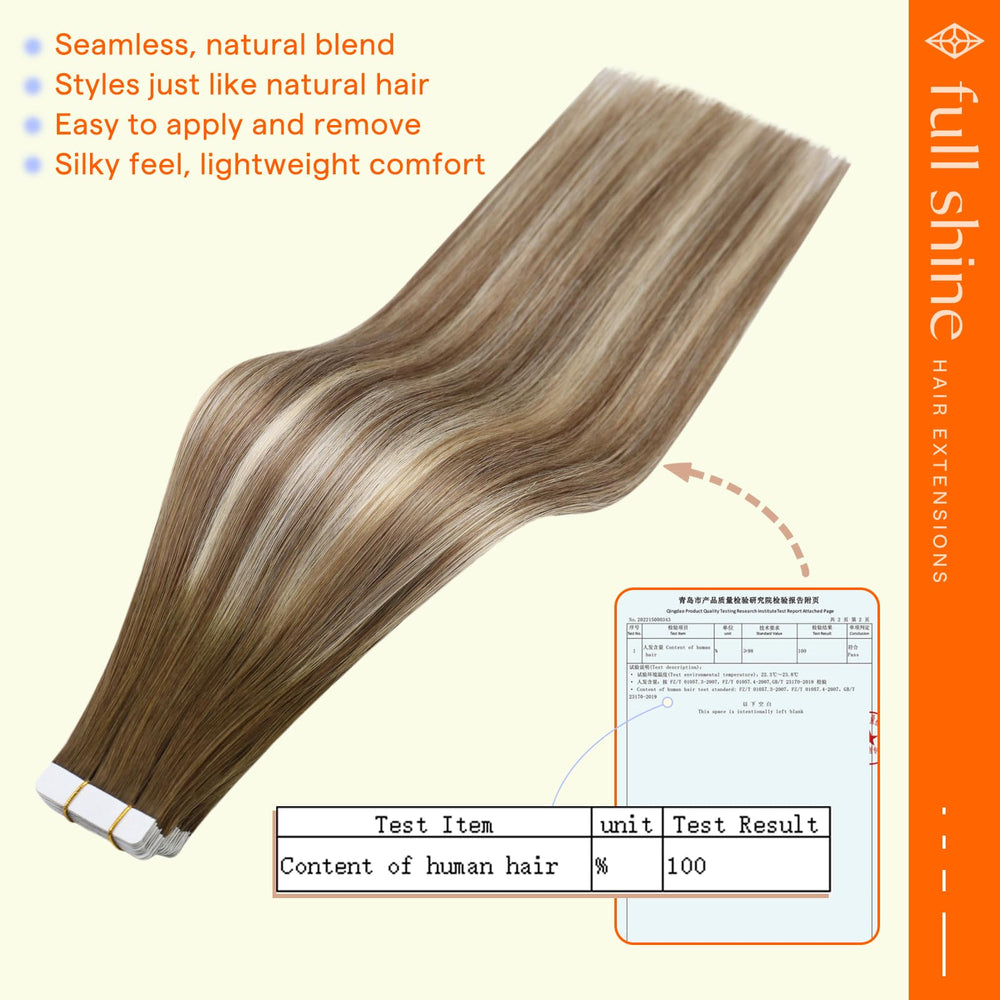 Full Shine texture of human hair weft highlighting natural movement