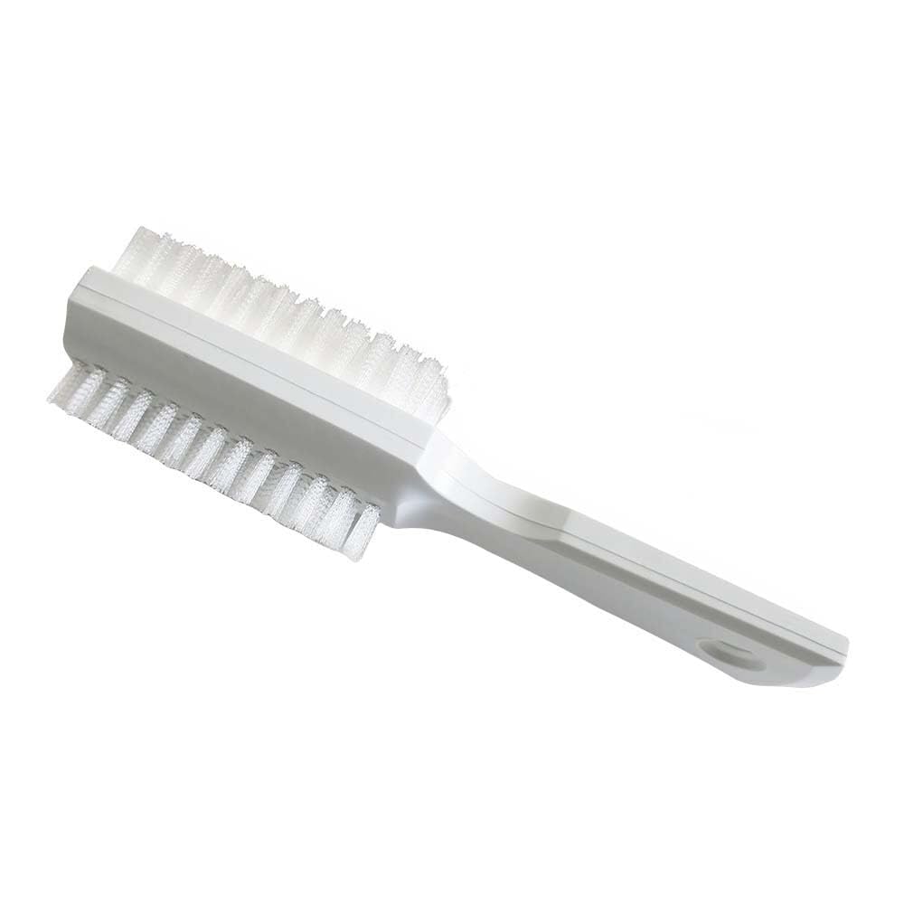 Fuller Brush front view showing white block and bristles for thorough nail cleaning
