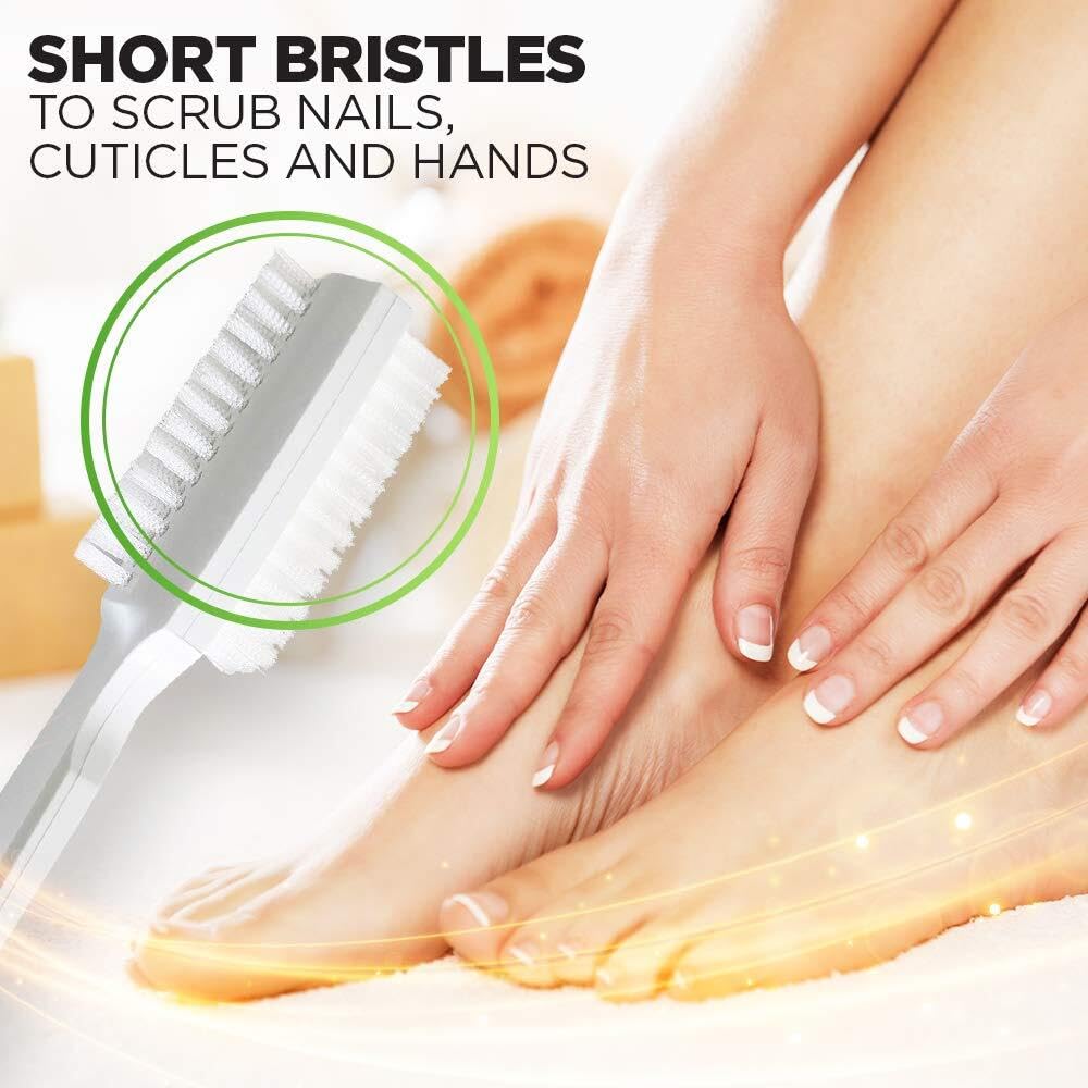 Fuller Brush held in hand showing ergonomic grip and practical size